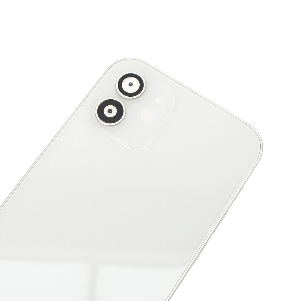 Rear Housing for iPhone 12 (NO LOGO)-White Rear Housing for iPhone 12 (NO LOGO)-White